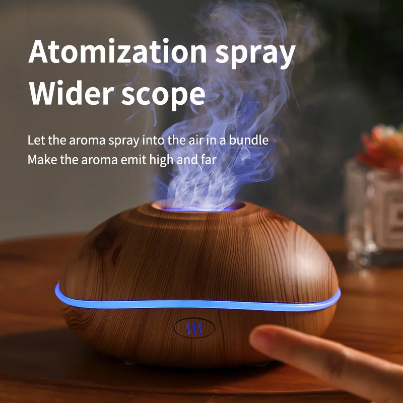 Air Humidifier Aromatherapy 200ml Ultrasonic Remote Control 7 Color Lights