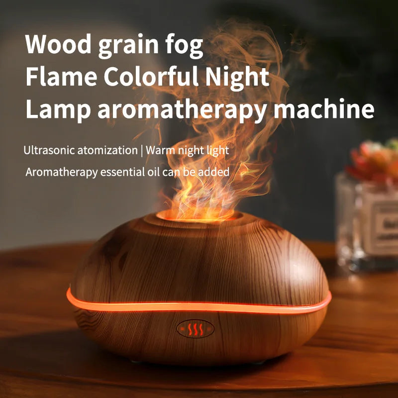 Air Humidifier Aromatherapy 200ml Ultrasonic Remote Control 7 Color Lights