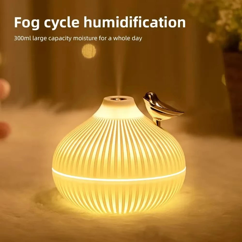 Humidifier Scented  Creative Onion Shape Can Do Night Light Quiet Sleep