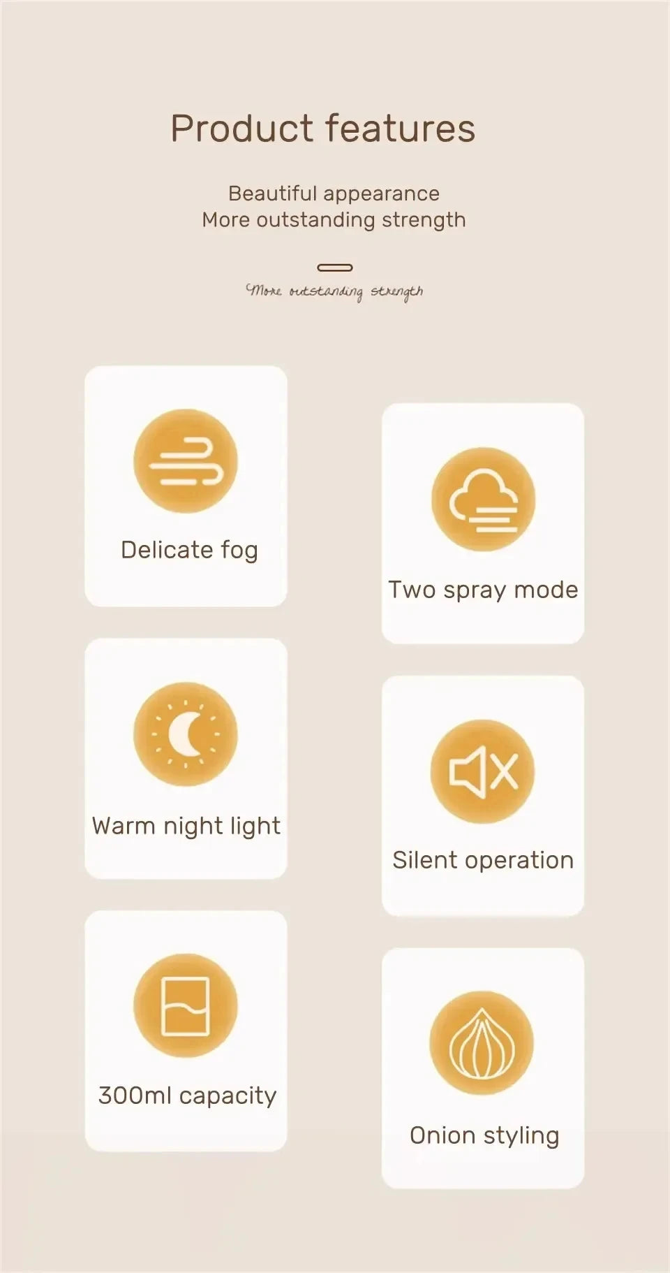 Humidifier Scented  Creative Onion Shape Can Do Night Light Quiet Sleep