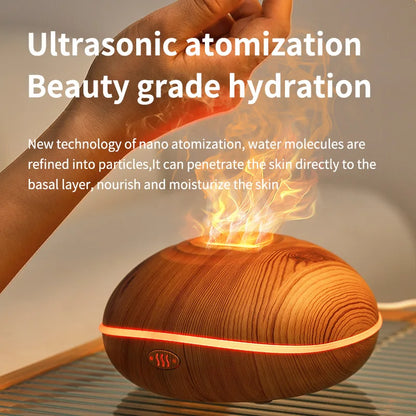 Air Humidifier Aromatherapy 200ml Ultrasonic Remote Control 7 Color Lights