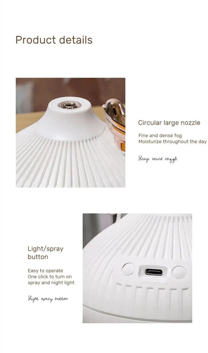 Humidifier Scented  Creative Onion Shape Can Do Night Light Quiet Sleep