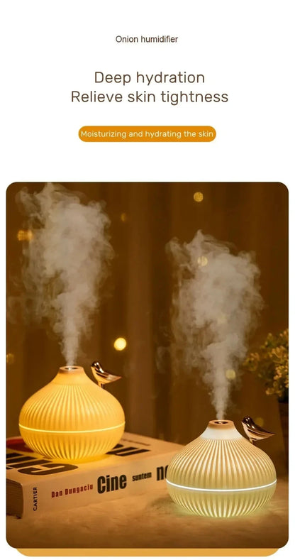 Humidifier Scented  Creative Onion Shape Can Do Night Light Quiet Sleep