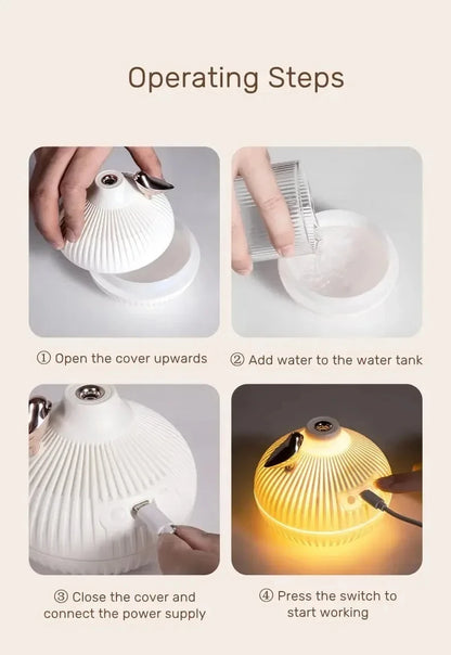 Humidifier Scented  Creative Onion Shape Can Do Night Light Quiet Sleep