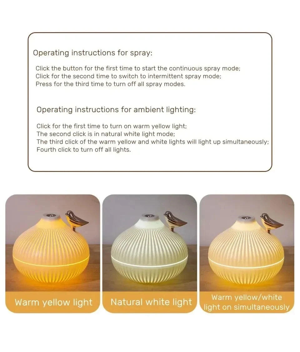 Humidifier Scented  Creative Onion Shape Can Do Night Light Quiet Sleep